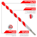 Diablo SPEEDemon Red Granite Carbide Tipped Hammer Drill Bit 5pc Set